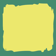 Obraz premium a yellow and green background with a square frame