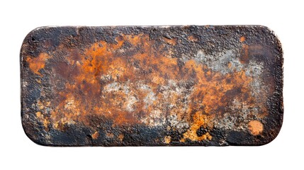 old rusty metal plate