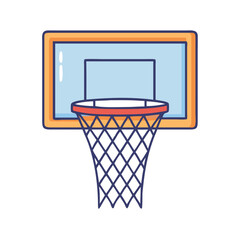 basketball hoop icon, basketball hoop vector illustration-simple illustration of basketball hoop, perfect for basketball hoop logos and icons