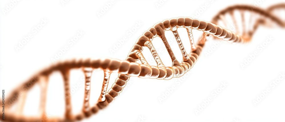 Poster a close-up view of a dna double helix structure, showcasing intricate details and the essence of gen