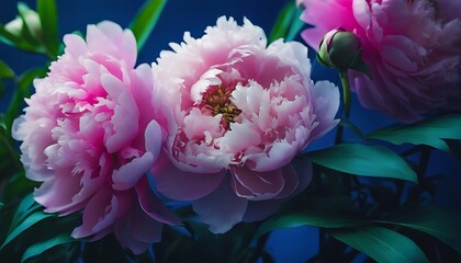 Fototapeta premium Pink Peonies: Twilights Tender Touch