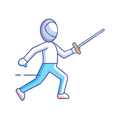 fencing icon, fencing vector illustration-simple illustration of fencing, perfect for fencing logos and icons