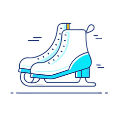ice skates icon, ice skates vector illustration-simple illustration of ice skates, perfect for ice skates logos and icons