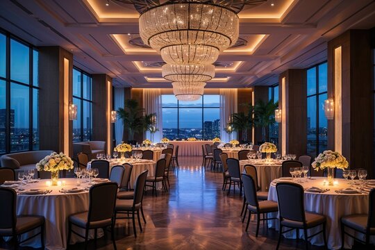 Luxury Corporate Event Venue with Elegant Ambiance for Professional Gatherings