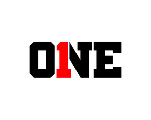 one