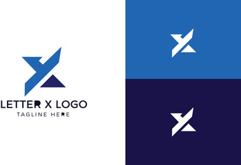 Simple Letter X Logo design