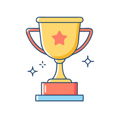 trophy icon, trophy vector illustration-simple illustration of trophy, perfect for trophy logos and icons