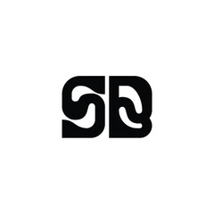 SB monogram logo design letter text name symbol monochrome logotype alphabet character simple logo