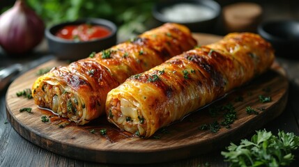 A hearty Romanian sarmale with sour cabbage