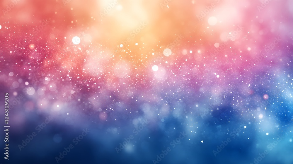Poster captivating starry night sky filled with a mesmerizing cosmic galaxy luminous nebula and shimmering 