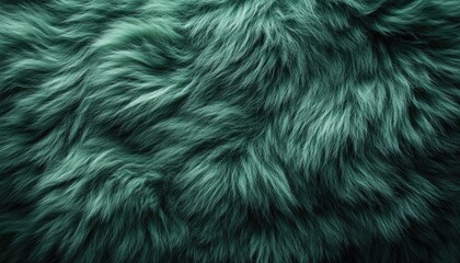 Fototapeta premium Teal Fur Texture Soft Fluffy Background