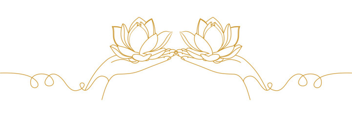 line art hand illustration background with a vesak day