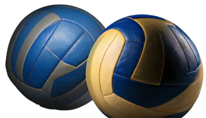  Volleyball like a Football Icons on a Transparent Background  