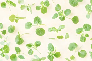 Vibrant Green Sprouts: Nature's Beauty