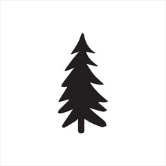 Obraz premium christmas tree vector illustration