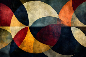 Abstract Art: Curving Shapes & Textured Hues