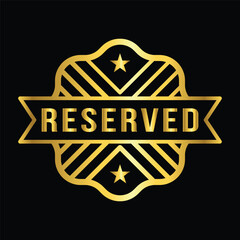  gold color reserved rubber stamp ribbon vector icon sticker label minimalist design for digital and print projects
 Graphic Design Icons Making a Huge Impact on Visual Aesthetics