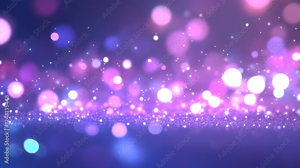 Aufkleber Mesmerizing abstract background showcasing a sparkling cosmic display of vibrant purple blue and pink hues that exude a captivating radiance and enchanting sense of mystery  The iridescent shimmering