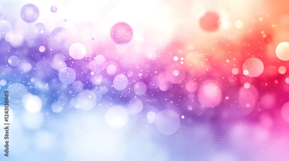 Fototapete mesmerizing bokeh lights a captivating kaleidoscope of vibrant shimmering colors and radiant etherea