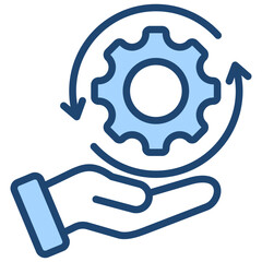 Habit Blue Icon