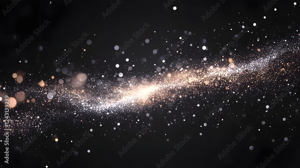 Aufkleber mesmerizing galactic swirls in the captivating cosmos breathtaking celestial scenery of glowing star