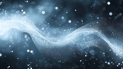 Mesmerizing Frozen Crystalline Waves Dancing in Ethereal Winter Landscape  Captivating abstract swirls of ice light and movement creating a serene tranquil and hypnotic winter scene