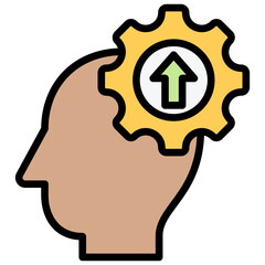 Developmental Psychology Outline Color Icon