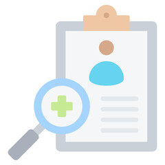 Fototapeta premium Diagnosis Flat Icon