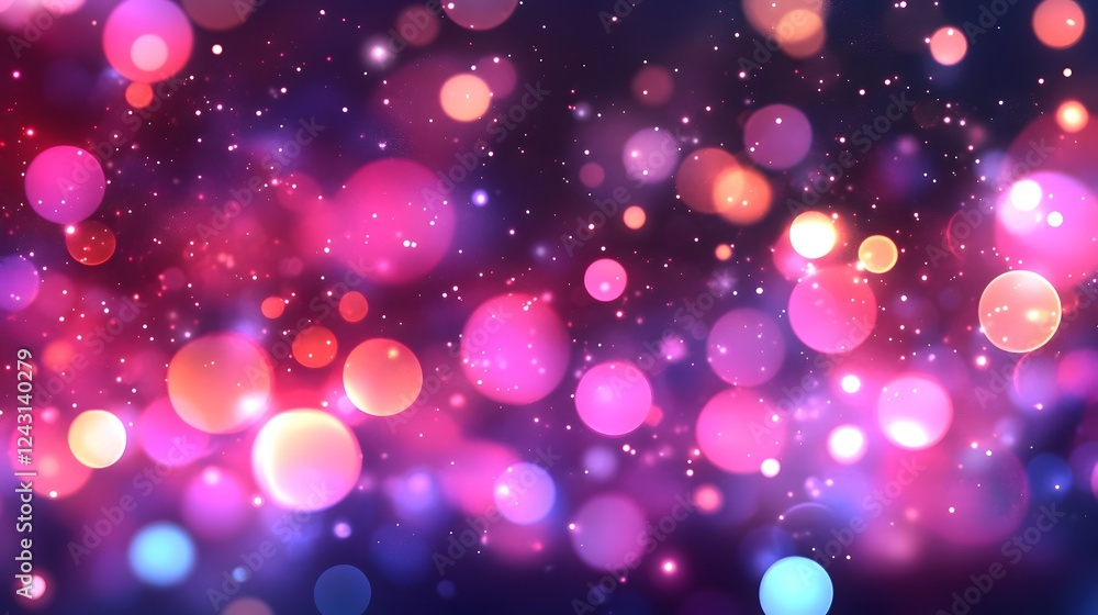 Poster mesmerizing of glittering sparkles radiant hues and vibrant luminescence creating a dreamlike and ca
