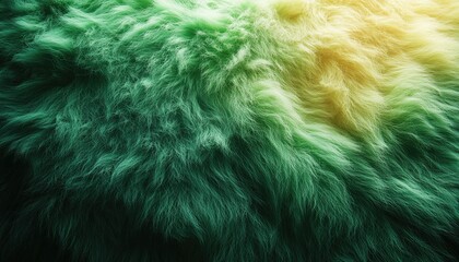 Obraz premium Abstract Green And Yellow Fur Texture Background
