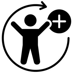 Rehabilitation Glyph Icon