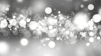 Shimmering Winter Wonderland   Glowing Snowflake Bokeh Abstract Background with Magical Sparkling Lights and Ethereal Atmosphere  Elegant Luxurious and Premium Festive Wallpaper or Backdrop
