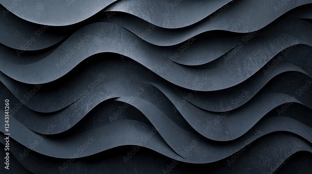 Poster swirling layers of dark material intertwine gracefully, creating a striking visual effect that sugge