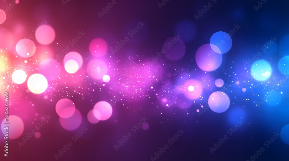 Fototapete Vibrant and Mesmerizing Abstract Background with Radiant Bokeh Lights Shimmering Glitter and Iridescent Illumination  Ethereal Luminous and Visually Captivating Backdrop for Design Presentations