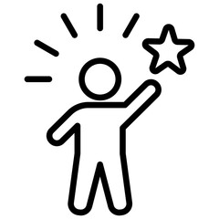 Self Esteem Outline Icon