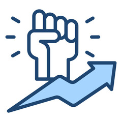 Motivation Blue Icon