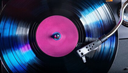 turntable playing vinyl record