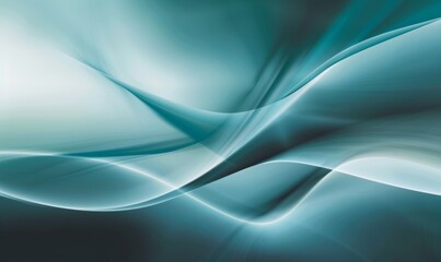 Obraz premium A blue and white abstract painting with a wave pattern