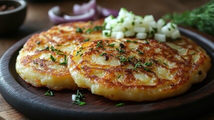 A Luxembourgish gromperekichelcher potato pancake