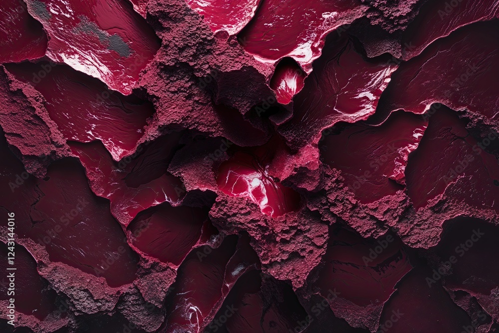 Poster energizing rough texture maroon background with vivid patterns and dynamic depth