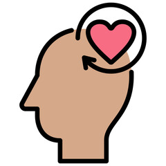 Psychological Outline Color Icon