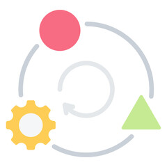 Fototapeta premium Adaptation Flat Icon