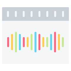 Frequency Flat Icon
