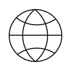 Globe Icon vector illustration on white background