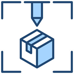 3D Printing Blue Icon