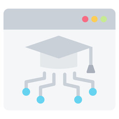 Ed Tech Flat Icon