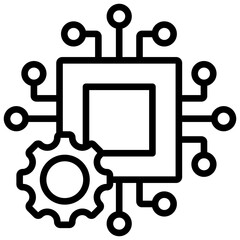 Fototapeta premium Technology Outline Icon