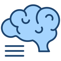 Neuroscience Blue Icon