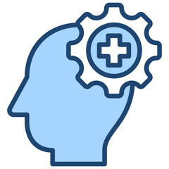 Psychiatry Blue Icon