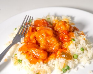 rice with chicken